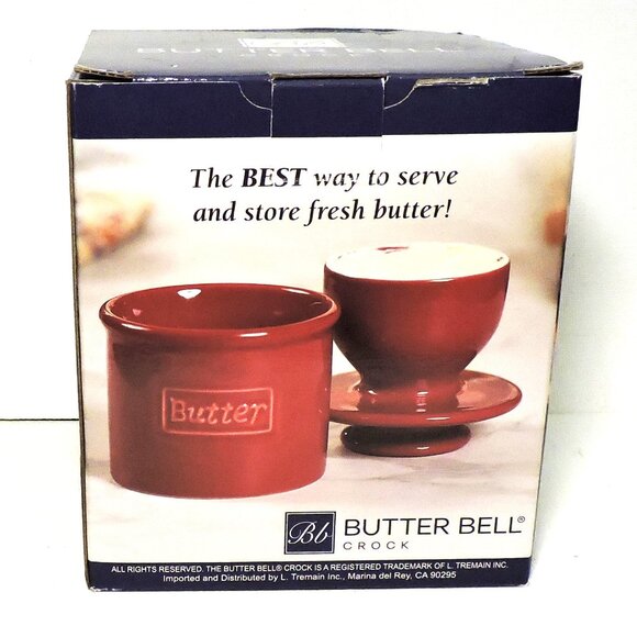 Butter Bell Crock New In Box Never Used Dining Accessory Serveware Storage - Picture 1 of 10